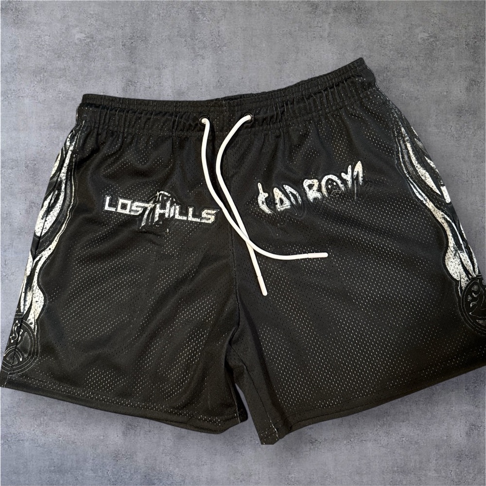 Brand new Lost Hills sad boyz collab shorts in a men’s Large. 100% authentic